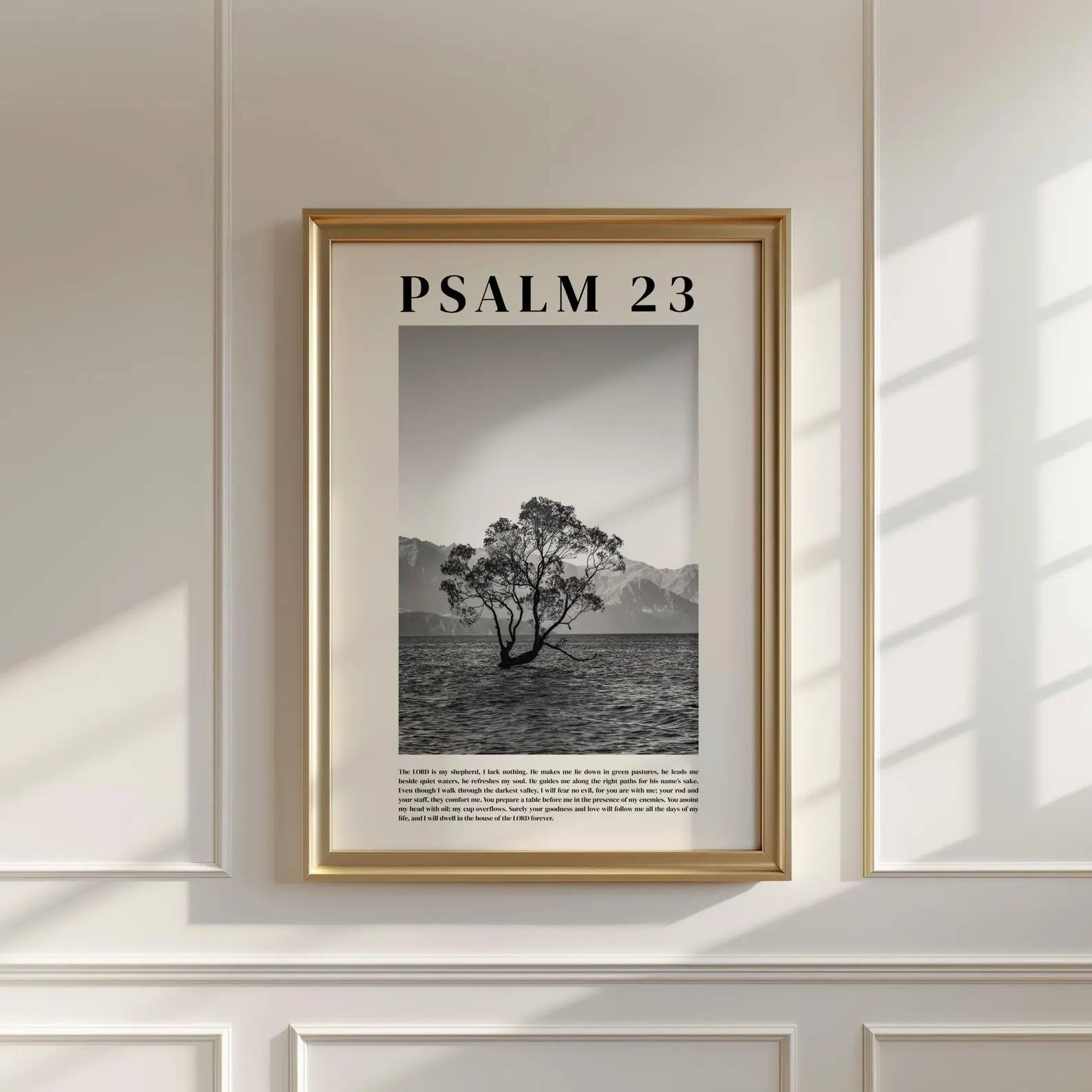 Black and White Christian Wall Art
