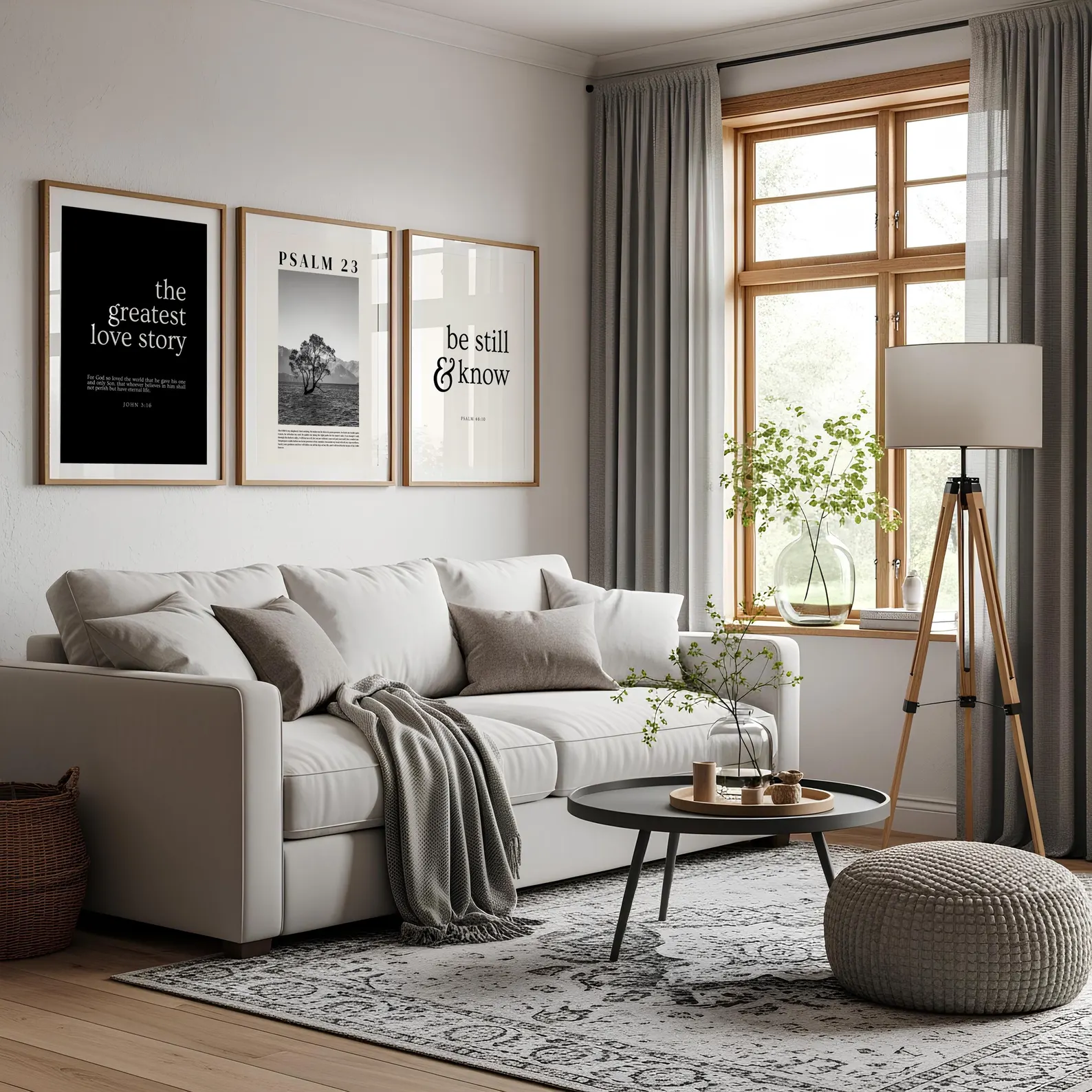 Black and White Christian Wall Art